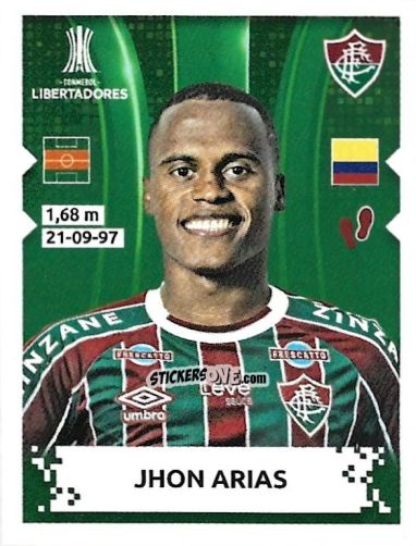 Sticker John Arias - Conmebol Copa Libertadores 2024 n. 169 - Panini
