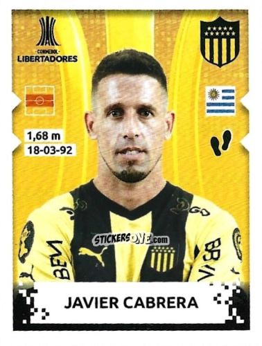 Sticker Javier Cabrera - Conmebol Copa Libertadores 2024 n. 13 - Panini