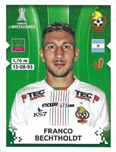 Sticker Franco Bechtholdt - Conmebol Copa Libertadores 2024 n. 423 - Panini