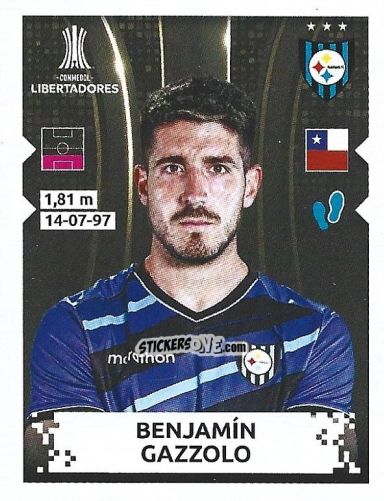 Sticker Benjamin Gazzolo - Conmebol Copa Libertadores 2024 n. 437 - Panini