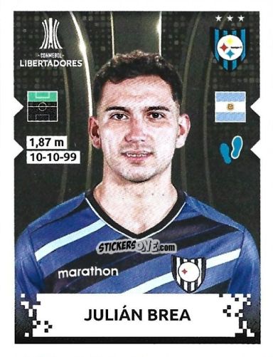 Sticker Julian Brea - Conmebol Copa Libertadores 2024 n. 445 - Panini