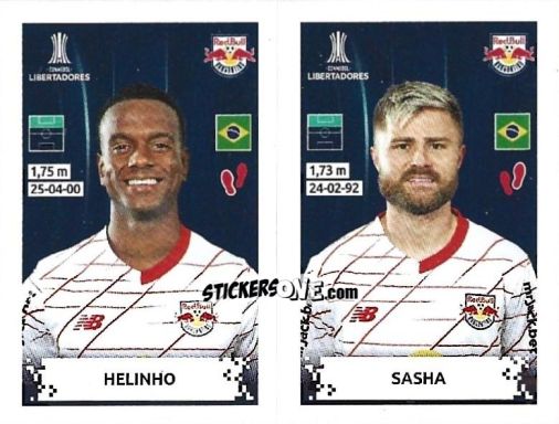 Sticker Helinho / Sasha - Conmebol Copa Libertadores 2024 n. 455 - Panini