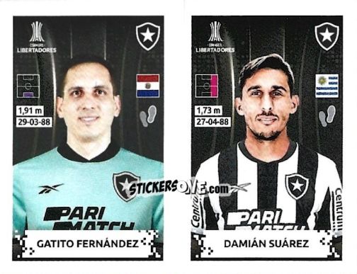 Sticker Gatito Fernandez / Damian Suarez - Conmebol Copa Libertadores 2024 n. 458 - Panini