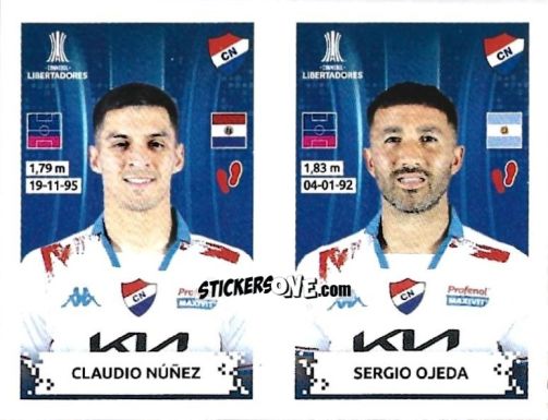 Sticker Claudio Nuñez / Sergio Ojeda - Conmebol Copa Libertadores 2024 n. 467 - Panini