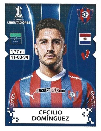 Cromo Cecilio Dominguez - Conmebol Copa Libertadores 2024 n. 190 - Panini