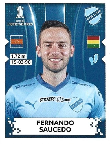 Sticker Fernando Saucedo - Conmebol Copa Libertadores 2024 n. 201 - Panini