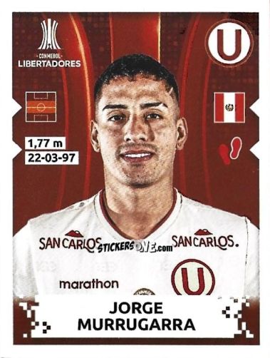 Sticker Jorge Murrugarra - Conmebol Copa Libertadores 2024 n. 219 - Panini