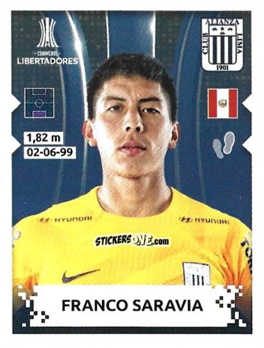 Sticker Franco Saravia - Conmebol Copa Libertadores 2024 n. 227 - Panini