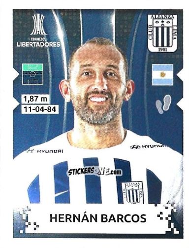 Sticker Hernan Barcos - Conmebol Copa Libertadores 2024 n. 239 - Panini