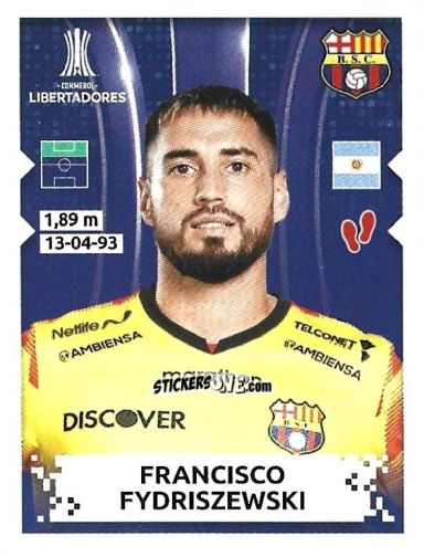 Cromo Francisco Fydriszewski - Conmebol Copa Libertadores 2024 n. 255 - Panini