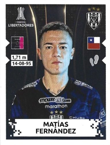 Sticker Matias Fernandez - Conmebol Copa Libertadores 2024 n. 372 - Panini