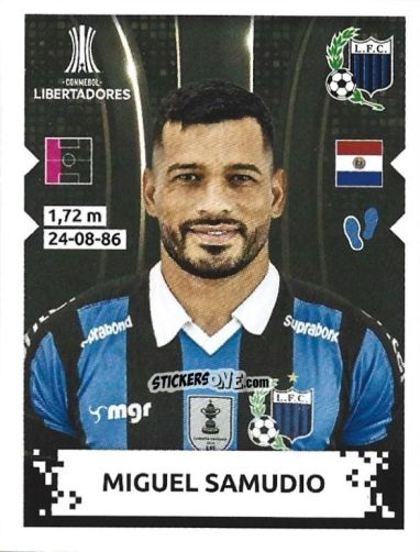 Figurina Miguel Samudio - Conmebol Copa Libertadores 2024 n. 392 - Panini