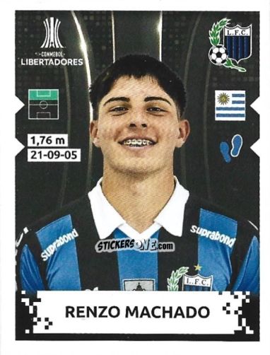 Cromo Renzo Machado - Conmebol Copa Libertadores 2024 n. 400 - Panini