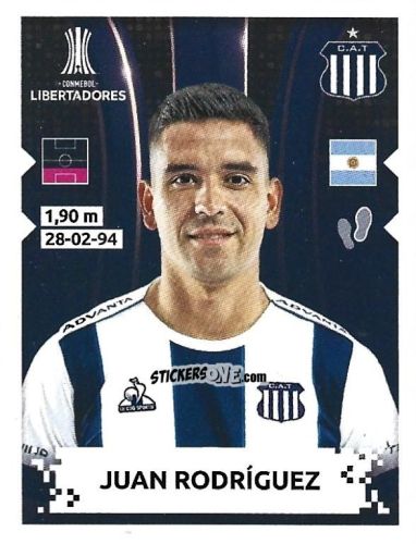Sticker Juan Rodriguez - Conmebol Copa Libertadores 2024 n. 404 - Panini