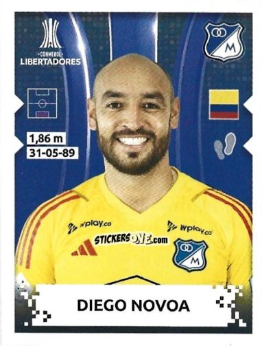 Sticker Diego Novoa - Conmebol Copa Libertadores 2024 n. 323 - Panini