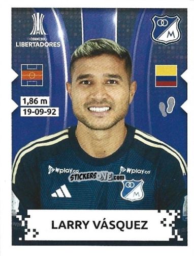 Sticker Larry Vasquez - Conmebol Copa Libertadores 2024 n. 333 - Panini