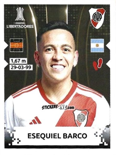 Cromo Esequiel Barco - Conmebol Copa Libertadores 2024 n. 23 - Panini