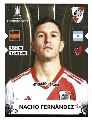 Sticker Nacho Fernandez - Conmebol Copa Libertadores 2024 n. 26 - Panini