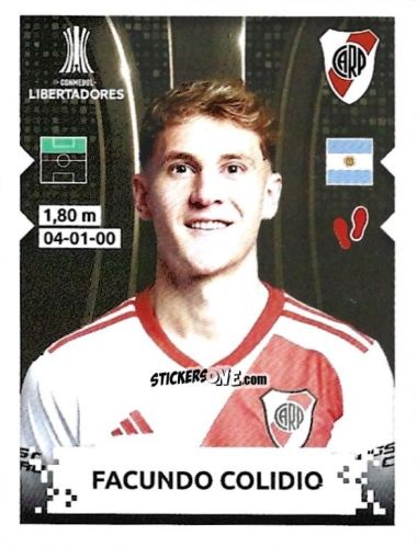 Sticker Facundo Colidio - Conmebol Copa Libertadores 2024 n. 30 - Panini
