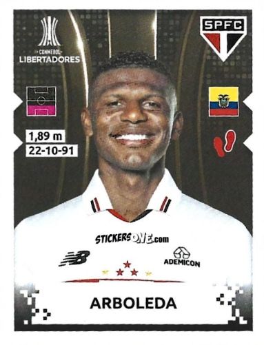 Cromo Arboleda - Conmebol Copa Libertadores 2024 n. 85 - Panini