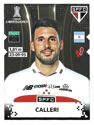 Sticker Calleri - Conmebol Copa Libertadores 2024 n. 94 - Panini