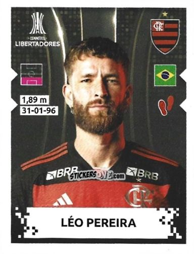 Sticker Leo Pereira - Conmebol Copa Libertadores 2024 n. 102 - Panini
