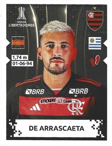 Cromo De Arrascaeta - Conmebol Copa Libertadores 2024 n. 104 - Panini