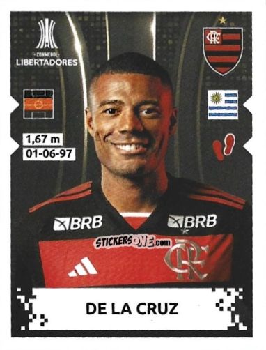 Cromo De La Cruz - Conmebol Copa Libertadores 2024 n. 105 - Panini