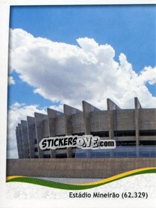 Sticker Estádio Mineirão - Belo Horizonte - Coppa del Mondo FIFA Brasile 2014 n. 8 - Panini