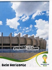 Cromo Estádio Mineirão - Belo Horizonte - Coppa del Mondo FIFA Brasile 2014 - Panini