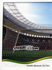 Sticker Estádio Nacional - Brasília - Coppa del Mondo FIFA Brasile 2014 n. 10 - Panini