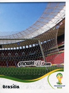 Figurina Estádio Nacional - Brasília - Coppa del Mondo FIFA Brasile 2014 - Panini