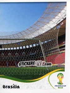 Sticker Estádio Nacional - Brasília - Coppa del Mondo FIFA Brasile 2014 - Panini