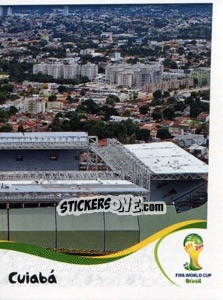 Sticker Arena Pantanal - Cuiabá - Coppa del Mondo FIFA Brasile 2014 n. 13 - Panini