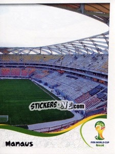 Sticker Arena Amazônia - Manaus - Coppa del Mondo FIFA Brasile 2014 n. 19 - Panini