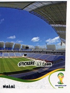 Figurina Estádio das Dunas - Natal - Coppa del Mondo FIFA Brasile 2014 - Panini