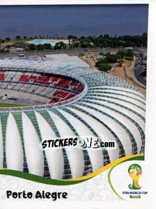 Figurina Estádio Beira-Rio - Porto Alegre - Coppa del Mondo FIFA Brasile 2014 - Panini