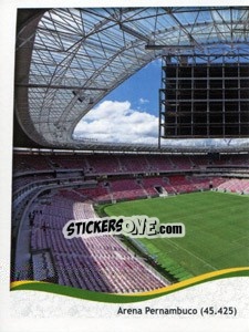 Sticker Arena Pernambuco - Recife - Coppa del Mondo FIFA Brasile 2014 - Panini