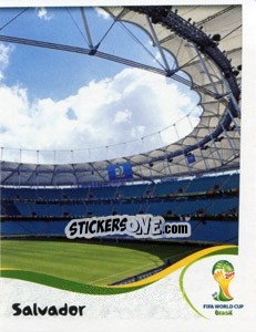 Cromo Arena Fonte Nova - Salvador - Coppa del Mondo FIFA Brasile 2014 - Panini