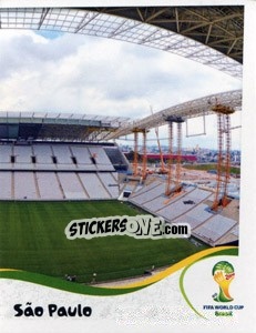 Figurina Arena Corinthians - São Paolo - Coppa del Mondo FIFA Brasile 2014 - Panini