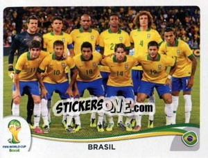 Sticker Team - Coppa del Mondo FIFA Brasile 2014 - Panini