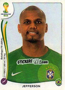Sticker Jefferson - Coppa del Mondo FIFA Brasile 2014 - Panini