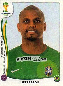 Cromo Jefferson - Coppa del Mondo FIFA Brasile 2014 - Panini