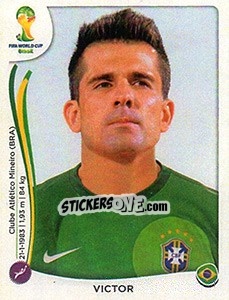 Sticker Victor - Coppa del Mondo FIFA Brasile 2014 - Panini