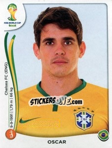 Sticker Oscar - Coppa del Mondo FIFA Brasile 2014 - Panini