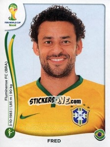 Sticker Fred - Coppa del Mondo FIFA Brasile 2014 - Panini