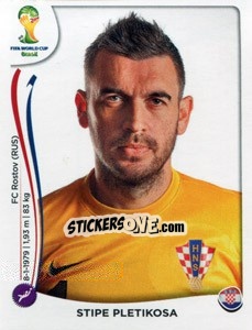 Cromo Stipe Pletikosa - Coppa del Mondo FIFA Brasile 2014 - Panini