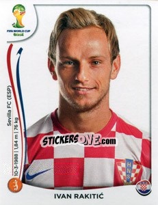 Sticker Ivan Rakitic - Coppa del Mondo FIFA Brasile 2014 n. 63 - Panini