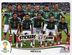 Sticker Team - Coppa del Mondo FIFA Brasile 2014 - Panini