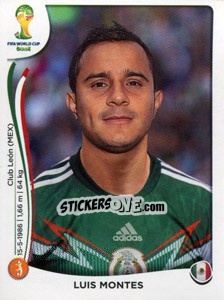 Figurina Luis Montes - Coppa del Mondo FIFA Brasile 2014 - Panini